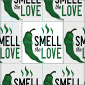 Grüner Chile Riecht die Liebe Stoff (Kachel)