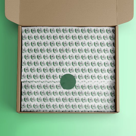 Grüner Chile riecht nach dem Liebe-Gewebepapier Seidenpapier