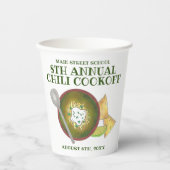 Grüner Chili Verde Chili Kochabkoch Pappbecher (Vorderseite)