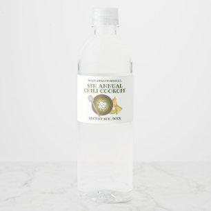 Grüner Chili Verde Chili Kochabkoch Wasserflaschenetikett