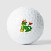 Grüner chinesischer Drache Golfball (Vorderseite)