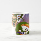 Grüner chinesischer Drache Kaffeetasse (Mittel)