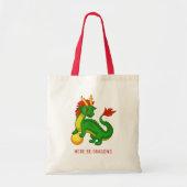 Grüner chinesischer Drache Tragetasche (Vorne)