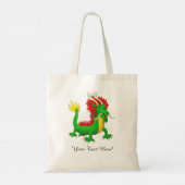 Grüner chinesischer Drache Tragetasche (Rückseite)