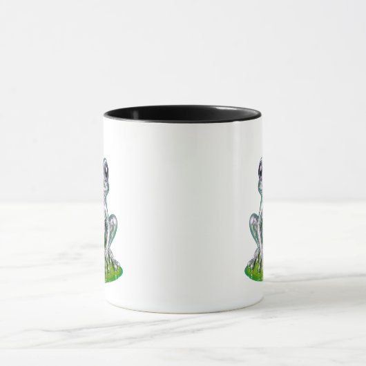 Grüner Chromfrosch Tasse (Zentrum)