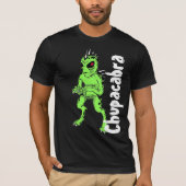 Grüner Chupacabra mit rotem T-Shirt (Vorderseite)