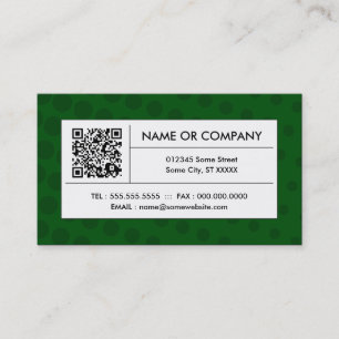 grüner Code des Halbtonbild QR Visitenkarte