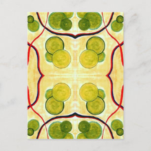 Grüner Creme-Float Postkarte