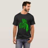 Grüner Crowntail Kampffisch T-Shirt (Vorne ganz)