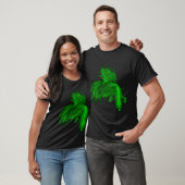 Grüner Crowntail Kampffisch T-Shirt (Unisex)