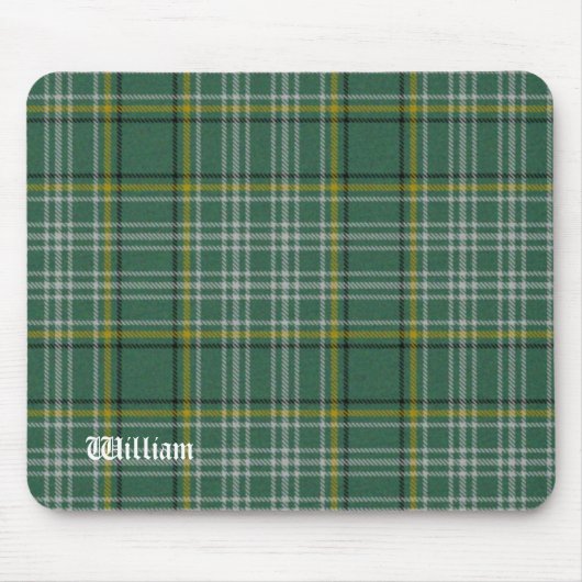 Grüner Currie Tartan kariert Mousepad (Vorne)