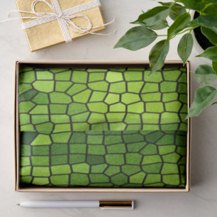 Grüner Cut-Glas-Look Seidenpapier