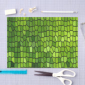 Grüner Cut-Glas-Look Seidenpapier (Handwerk)
