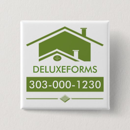 Grüner Dachboden Button (Vorderseite)