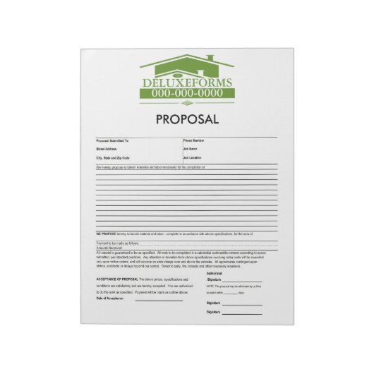 Grüner Dachvorschlag Notizblock (Rotiert)