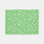 Grüner Daisy Fleece Blanken (Vorderseite (Horizontal))