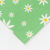 Grüner Daisy Fleece Blanken (Ecke)