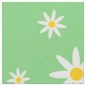 Grüner Daisy-Stoff Stoff (Nahaufnahme)