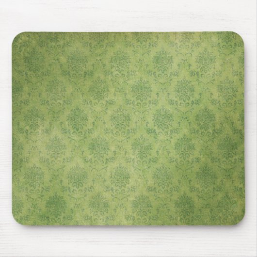 Grüner Damast-Mauspad Mousepad (Vorne)
