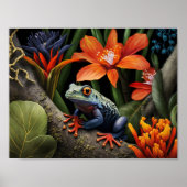 Grüner Dart Frosch Poster (Vorne)