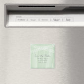 Grüner Deko Save the Date Magnet (In Situ (Geschirrspüler))