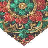 Grüner, dekorativer Feiertagsmagner Mittelgroßer Tischläufer (Ecke)