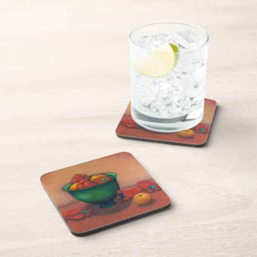 Grüner der Schüssel Leben-Untersetzer noch Untersetzer (Rechte Seite)