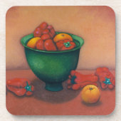 Grüner der Schüssel Leben-Untersetzer noch Untersetzer (Vorderseite)