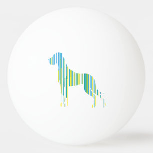 Grüner Deutsche Dogge Tischtennisball