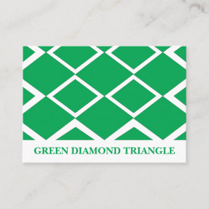 Grüner Diamant Dreieck Geometrisch Visitenkarte