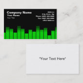 Grüner Digital-Entzerrer LED Visitenkarte (Vorne/Hinten)