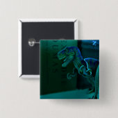 Grüner Dino Button (Vorne & Hinten)