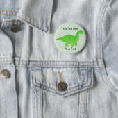 Grüner Dino-Knopf Button (Beispiel)