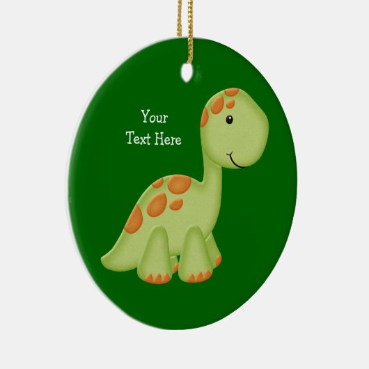 Grüner Dino (kundengerecht) Keramikornament (Rechts)