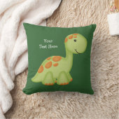 Grüner Dino (kundengerecht) Kissen (Decke)