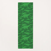 Grüner Dinosaurier-Muster Yogamatte (Vorderseite)