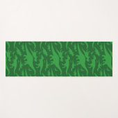 Grüner Dinosaurier-Muster Yogamatte (Vorderseite (Horizontal))