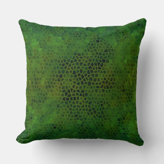 Grüner Dinosaurier versteckter Kissen (Vorderseite)