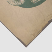 Grüner Drache auf entfesseltem Licht Seidenpapier (Detail)