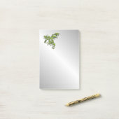 Grüner Drache auf Silber Post-it Klebezettel (Auf Schreibtisch)