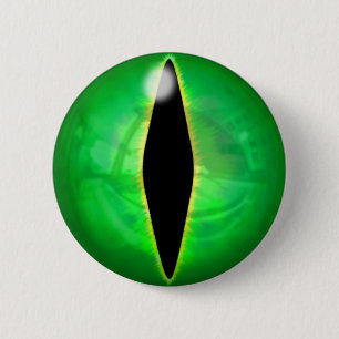Grüner Drache-Auge Button