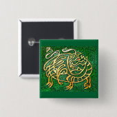 Grüner Drache Button (Vorne & Hinten)