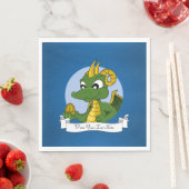 Grüner Drache Cartoon Serviette (Beispiel)