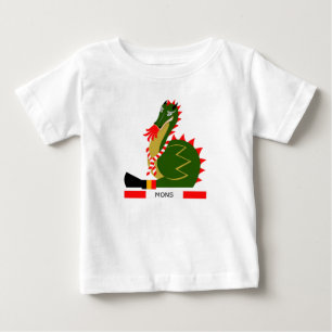 Grüner Drache der Stadt Mons, Belgien Baby T-shirt