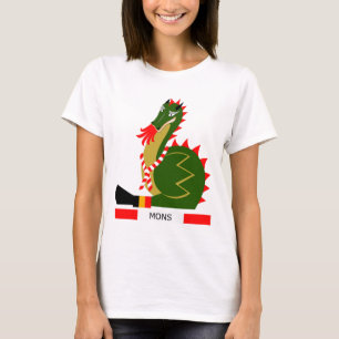 Grüner Drache der Stadt Mons, Belgien T-Shirt