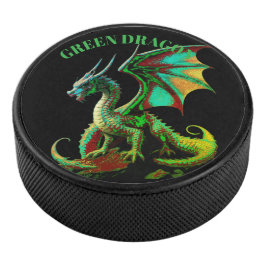 GRÜNER DRACHE EISHOCKEY PUCK
