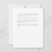 Grüner Drache - Erläuterungskarte Einladung (Rückseite)