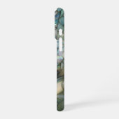 Grüner Drache Faux-Buntglas iPhone Hülle (Linke Seite)