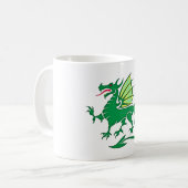 grüner Drache green dragon Kaffeetasse (Vorderseite Links)