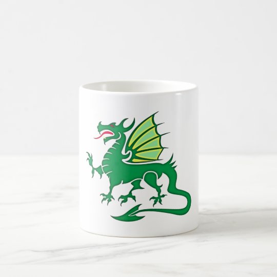 grüner Drache green dragon Kaffeetasse